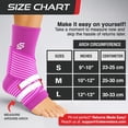 thumbnail image 6 of Sleeve Stars Ankle Brace for Sprained Ankle, Ankle Support for Women & Men, Single, Hot Pink, 6 of 11