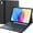 black, variant on Detachable Backlit Keyboard Case for iPad 10th/11th Gen A16, Trackpad & Pencil Holder,Black