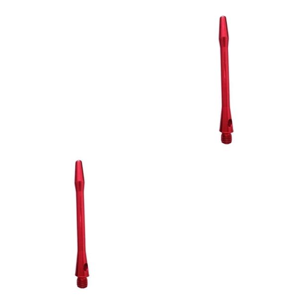 Soidarity Varilla de dardo de hilo, estándar profesional, duradera, ligera, de aleación de aluminio, ejes de dardos, vástagos de grada de 53 mm rojo 2Conjunto