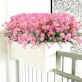 thumbnail image 7 of 4 Bundles Artificial Daisies Flowers for Garden,UV Resistant Fake Greenery Decor for Window Indoor Office(Pink), 7 of 7