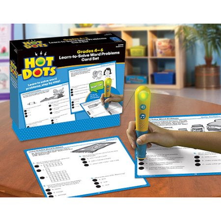 Hot Dots Learn-To-Solve Word Problems Card Set, Grades 4-6