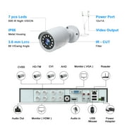 Toguard SC35 8CH CCTV Security Camera System Outdoor with 500GB Hard Drive 4pcs Wired 1080P Bullet Surveillance Cameras HDMI Connector