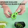 thumbnail image 4 of Vegetable Cutter Handheld Stainless Steel | Chopped Green Onion Scallion Slicer | Multi-Function Shredder | Uniform Cutting | Labor-Saving Kitchen Tool | 6.2x5cm | 1 Pack, 4 of 8