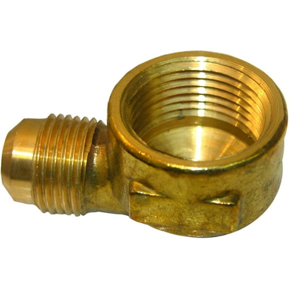 LASCO 17-5049 1/2-Inch Flare by 1/2-Inch Female Pipe Thread Brass 90-Degree Ell/Elbow