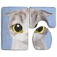 thumbnail image 1 of Juego de alfombras de baño ABPHQTO 3 piezas Gato Azul Morado Alfombra de baño Alfombra de contorno y tapa de inodoro, 1 of 2