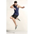 thumbnail image 4 of Expert Brand USA-Made Men's MoCA Cotton Blend Sleeveless Muscle Shirt, Navy, Medium, 4 of 6