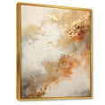 thumbnail image 2 of Designart "Gold And White Marble Geode I" Abstract Marble Floater Framed Wall Decor, 2 of 5