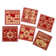 thumbnail image 1 of KLKCMS 6x Enveloppes Rouges Chinoises Enveloppes d'Argent Hong Bao pour Fête Mariage Anniversaires B, 1 of 9