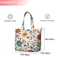 thumbnail image 4 of Pioneer Flower Floral Print Pattern Travel Tote Bags for Women Carry On,Large Weekender Bags for Women Travel,Multi Functional Duffle Bag for Work,Shopping,Sports, 4 of 5