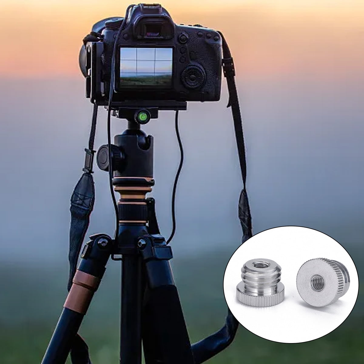 5/8"-11 Male To 1/4"-20 Male Survey Adapter For Tripod Laser Level BOSCH - View #3