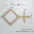 thumbnail image 2 of Ekena Millwork 12 1/4"W x 7 3/8"H x 1/4"T Extra Small Cameron Decorative Fretwork Wood Wall Panels, Hickory, 2 of 13