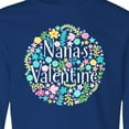 thumbnail image 4 of Inktastic Nana's Valentine with Flower Circle Long Sleeve Youth T-Shirt, 4 of 5