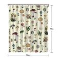 thumbnail image 5 of Colorful Mushroom Frog Black Pattern Shower Curtain 72"x84" ,Bathroom Decorative Shower Curtains Set with 12 Hooks,Modern Waterproof Washable Shower Curtain, 5 of 6