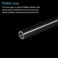 thumbnail image 4 of Acrylic Pipe Clear Rigid Round Tube 6mm ID 10mm OD 14" for Lamps and Lanterns, Water Cooling System 4pcs, 4 of 6