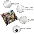 thumbnail image 4 of CMMY Throw Pillow Covers  Set of 2  Horse Racing Decoration for Bed Couch Sofa Home Decor White, 4 of 6