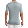 thumbnail image 3 of CAMISA POLO DE HOMBRE INSPIRE CHIC, TEXTURA DE PUNTO, CUELLO PUNTO, MANGA CORTA, TALLA XL, GRIS CLARO, 3 of 6