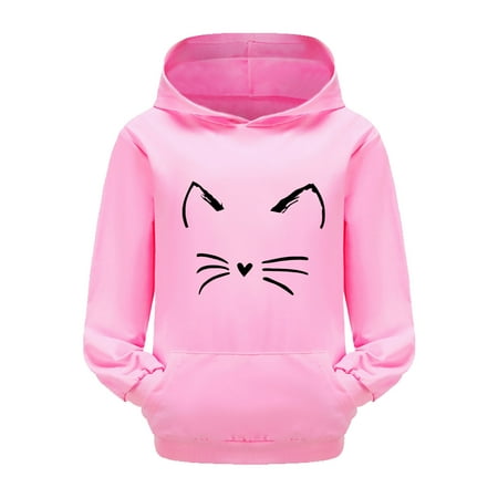 

Child Toddler Boys Girls Long Sleeve Cartoon Prints Warm Hoodie Pullover Tops Kids Outfits Sweat Suit Girl Sweatshirts for Teens Toddler Jackets Boys Boys Sweaters Hoodies Wearable Blanket Kids Boy