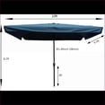 thumbnail image 2 of Patio Umbrella 10 x 6.5ft, Waterproof for Garden Backyard Pool, Crank Push Button Tilt|Rectangle|Metal, 2 of 5