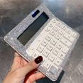 thumbnail image 2 of Rhinestone Crystal Calculator, Standard Desk Calculator LCD Display, 2 of 5