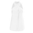 thumbnail image 5 of Wiyuqeen Women's Criss Cross Halter Neck Tank Tops Dressy Casual Solid Sleeveless Blouses T-shirts Elegant Strapless Vests Bassic Loose Camis Tops, 5 of 5