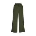 thumbnail image 4 of Inleife Women's Wide Leg Lounge Pants Solid Color Dual Side Pockets Leggings Fitness And Casual Leggings Flared Pants for Women, 4 of 6