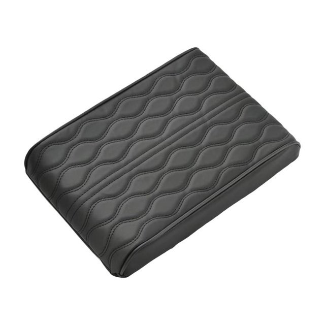 Wbxfbo Embroider PU Leather Car Armrest Mat Center Console Arm Rest Protectio GXC