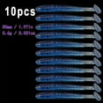thumbnail image 2 of BIQIANWO 10pcs/Lot Soft Lures Silicone Worms Baits, Jigging Wobblers Fishing Lures, Artificial Swimbaits For Bass Carp Tackle, 1.97inch 2.36inch 7.1.97inch, 2 of 10