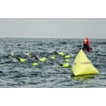 thumbnail image 3 of New Wave Swim Bubble by New Wave Swim Buoy for Open Water Swimmers and Triathletes - Swim Safer with New Wave While Swimming Outdoors with This Safety Swim Buoy Tow Float (Fluo Green), 3 of 11