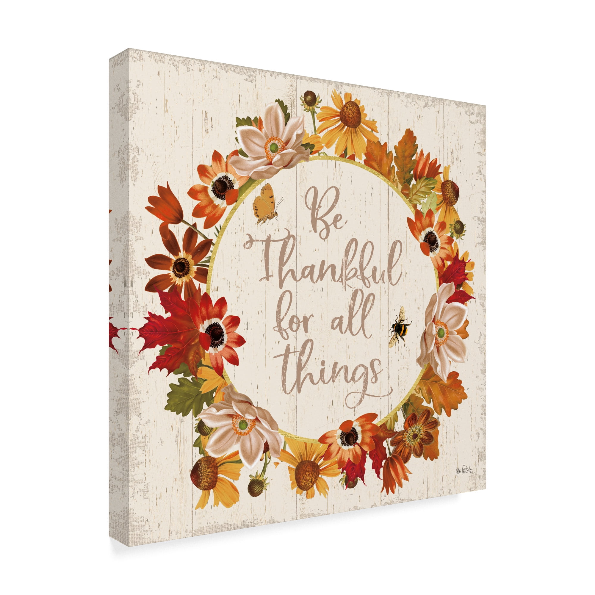 Trademark Fine Art 'Fall Garden IV' Canvas Art by Katie Pertiet