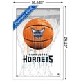 thumbnail image 4 of NBA Charlotte Hornets - Drip Basketball 21 Wall Poster, 14.725" x 22.375", Framed, 4 of 4