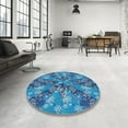 thumbnail image 3 of Ahgly Company Indoor Rectangle Patterned Blue Novelty Area Rugs, 5' x 8', 3 of 6
