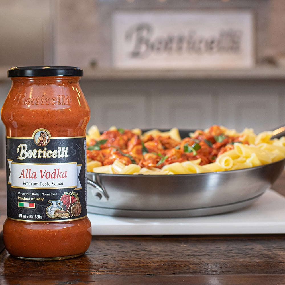 Botticelli Alla Vodka Pasta Sauce, 24 oz, 5 Servings, No Preservatives