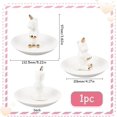 thumbnail image 2 of 1 soporte para anillos de unicornio, soporte para joyas, plato de porcelana para mujer, bandeja organizadora para guardar joyas con bonitos animales., 2 of 5
