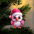 thumbnail image 4 of Creative Cartoon Christmas Chicken Christmas Decoration Pendant Acrylic Car Pendant Backpack Keychain, 4 of 5