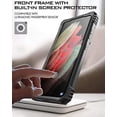 thumbnail image 2 of Poetic Revolution Case for Galaxy S21 Ultra 5G, Heavy Duty Full Body Cover with Kickstand (Work w/ Fingerprint ID), Black, 2 of 5