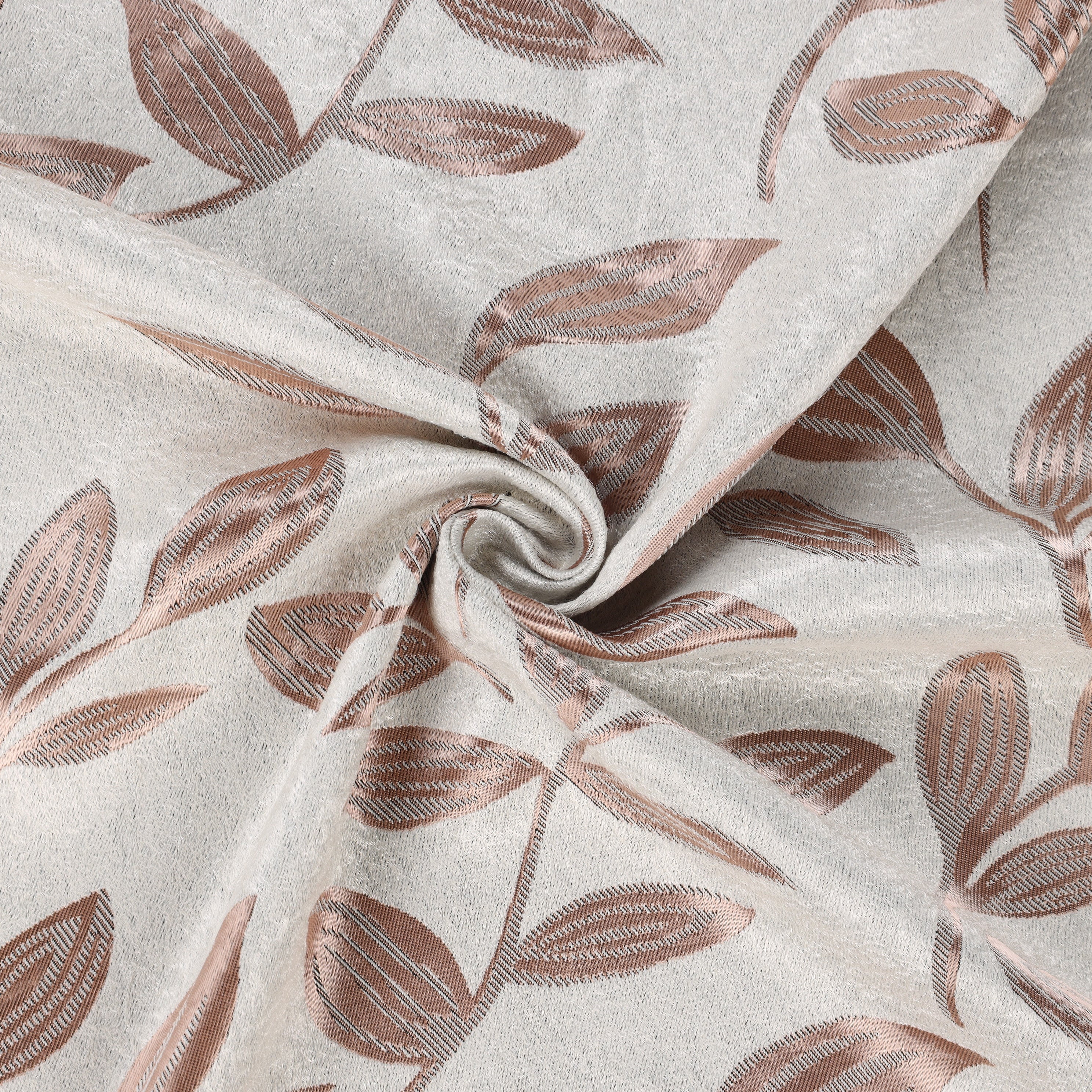 Superior Blackout Leaves Curtains Set of 2, Light Filtering Grommet Curtain Panel Set, Bronze, 46"W x 84"L