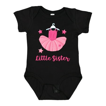 

Inktastic Tutu Ballerina Little Sister Gift Baby Girl Bodysuit