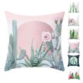 thumbnail image 2 of Cactus Succulents Pattern Polyester Pillowcase Cushion Cover Office Sofa Home Peach Skin Velvet Decor, 2 of 9