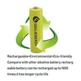 thumbnail image 2 of GEILIENERGY Solar Light AA NiCd AA 600mAh 1.2V Rechargeable Batteries for Solar Lamp Garden Lights(8 PCS) 8PCS NiCd 600mAh Yellow Color, 2 of 3