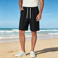 thumbnail image 2 of Atogsazn Mens Jogger Shorts Casual Athletic Drawstring Quick-Dry Elastic Waist Short Pants with Pocket Gym Trouser Black XXL Fashion, 2 of 5