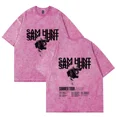 thumbnail image 5 of Sam Hunt 2025 Unisex Cotton Short Sleeve Tee - Vintage Wash Streetwear Trendy Casual Top, 5 of 5