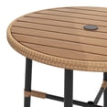 thumbnail image 4 of Dextrus 5 Pieces Outdoor Patio Dining Set,Wicker Patio Table with Umbrella Hole and Chairs Set of 4,Outdoor Rattan Dining Table Set for Patio, Backyard, Balcony, Garden, 4 of 9