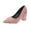 Pink, variant on Women's Suede Pointed Toe Heel Pumps Comfort Work Dress High Heels