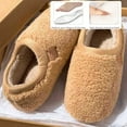 thumbnail image 3 of CHICVOMEY Women's Slippers with Memory Foam - Faux Fur Cozy House Slippers for Women Plush Fleece Lined Indoor Closed Back Bedroom Slippers, 3 of 6