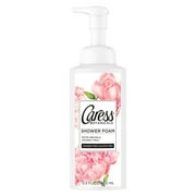 Caress Botanicals Shower Foam for a Smooth and Light Cleaning White Orchid and Coconut Oil Paraben and Sulfate Free 13.5 oz