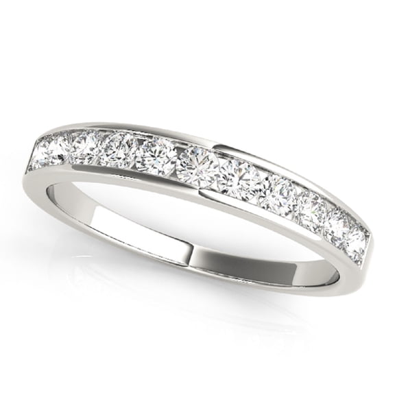 1/4CT Diamond Channel Set Wedding Band In 14K Gold