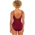 thumbnail image 2 of Time and Tru Women's V Wire Swimsuit, 1-Piece, Sizes XS-3X, 2 of 5