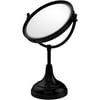 8-in Vanity Top Make-Up Mirror 3X Magnification in Matte Black