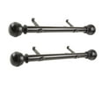 thumbnail image 2 of Tricia 1.5" Dia Side Window Curtain Rod 12-20 inch long (Set of 2) - Black, 2 of 2