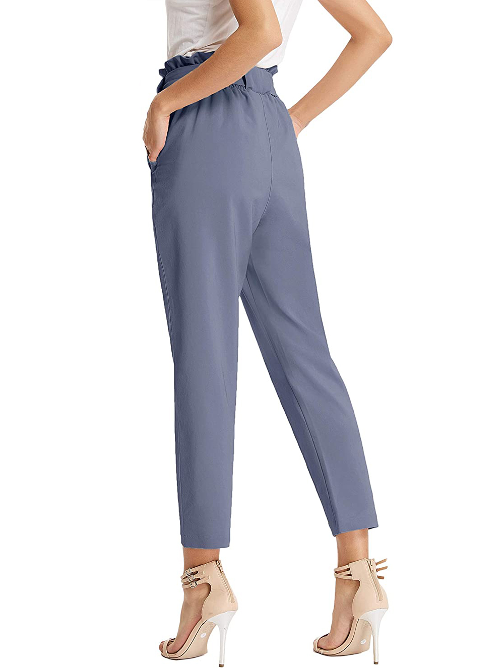 paper bag slim pants